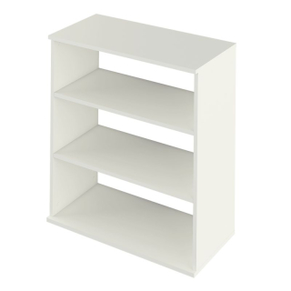 Nízky praktický regál, biely