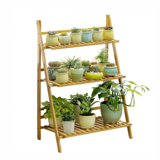 Skladací regál, bambus, TYP 1