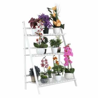 Skladací regál, biely, TYP 1