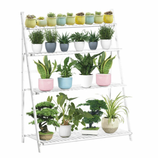 Skladací regál, biely, TYP 2