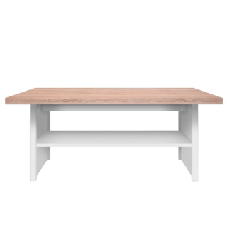 Dokonalý konferenčný stolík, biela-dub sonoma