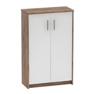 Kancelárska skrinka z kvalitnej DTD, kraft dunkel-biela