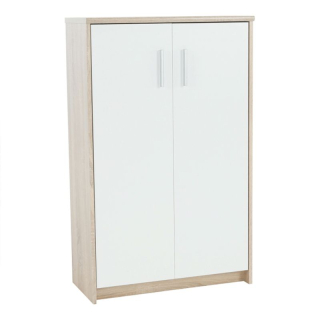 Kancelárska skrinka z kvalitnej DTD, dub sonoma-biela