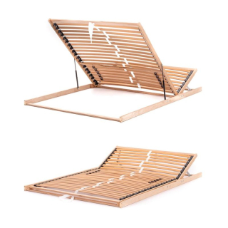 Rošt lamelový s polohovaním hlavy, výklopný od nôh 140