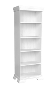 Regál vybavený štyrmi policami, sosna andersen