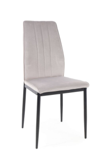 Moderná stolička, čierna-svetlo sivá