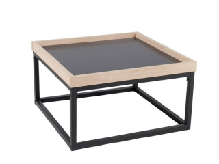 Vkusný konferenčný stolík 53, čierna-dub