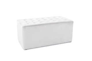 Štýlovo navrhnutá taburetka, svetlo sivá bluvel 03