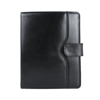 Kožený diár z prírodnej usne v čiernej farbe