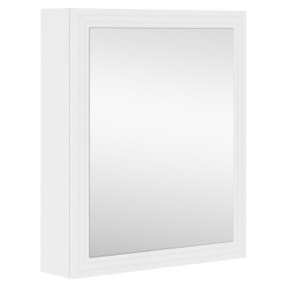 Kúpeľňová závesná skrinka so zrkadlom, 60cm, biela
