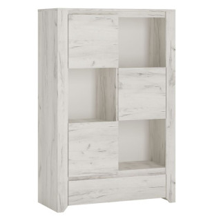 Komoda s tromi dvierkami, biela-craft