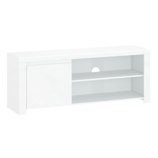 TV stolík 1D/160 v bielom lesku